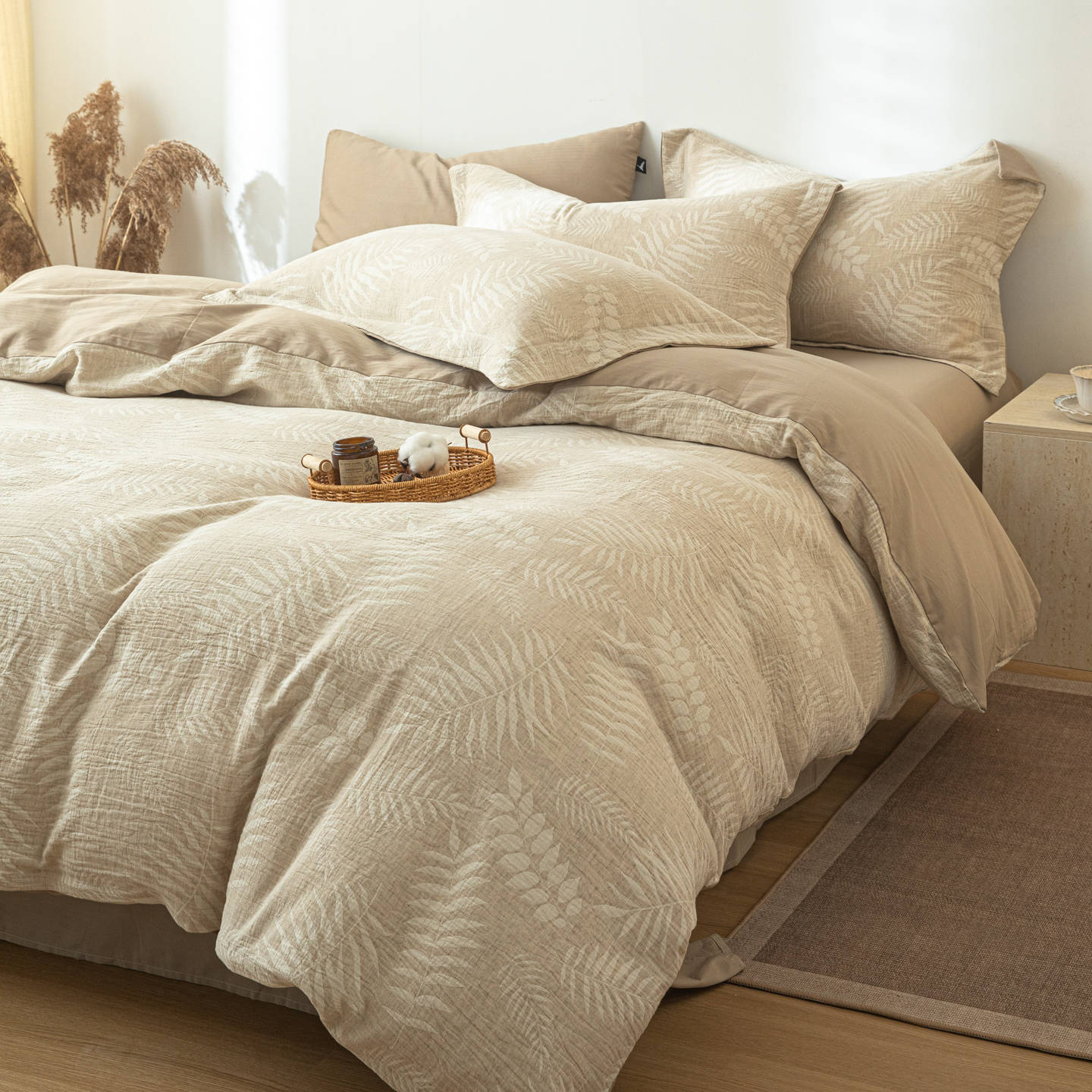 Cama de algodón ligera de lujo de cuatro piezas de algodón puro cuatro estaciones generales 2025 nuevas sábanas de cama 4