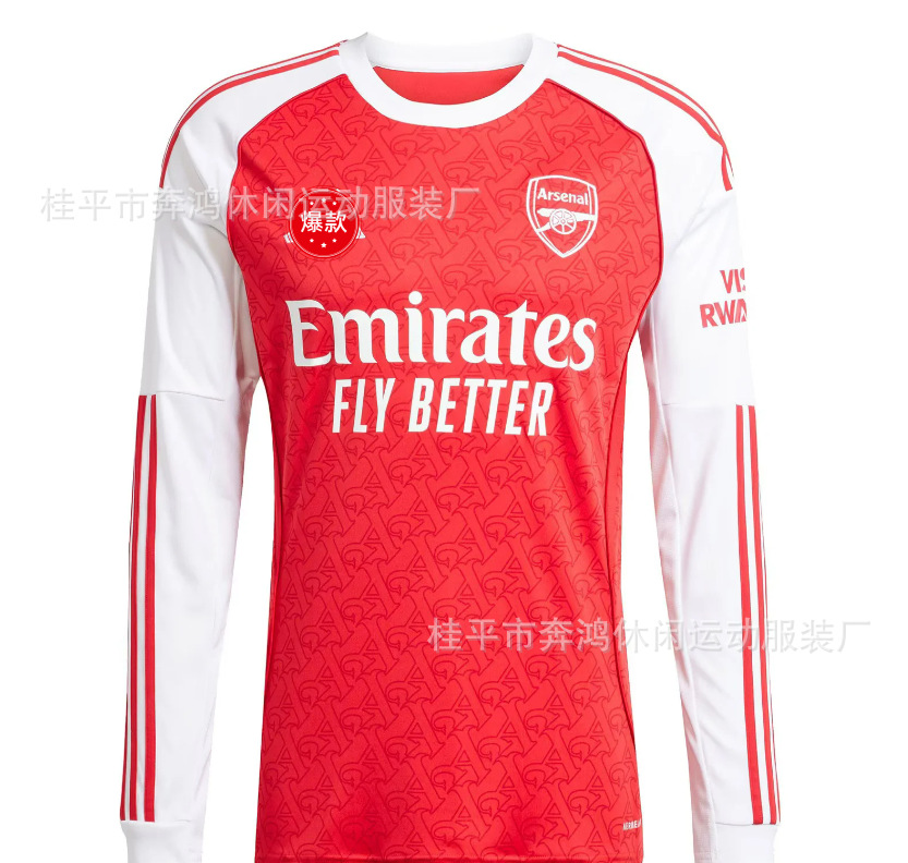 Uniforme de Fútbol Versión Jugador 2526 Nuevo Uniforme de Entrenamiento de Manga Larga Barcelona París Inter de Milán Arsenal Real Madrid Camiseta de Fútbol