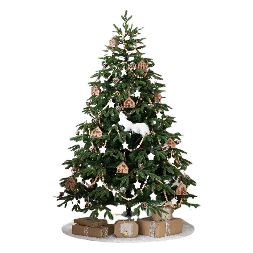 Nuevo y lujoso paquete de árboles de Navidad encriptados para decoración del hogar, artículos de decoración ambiental, adornos grandes al por mayor.
