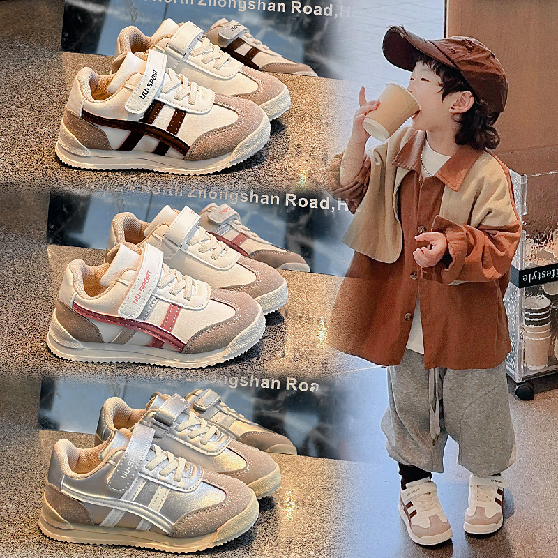 Children's Forrest Gump Shoes Autumn 2024 Explosions Baby Girl Soft Bottom sneaker Fashion All-match Boys Casual Shoes