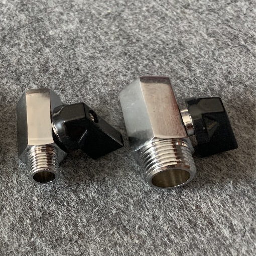 迷你小球阀 抛光电镀螺杆机配套 铜球阀 内外球阀 2分3分4分