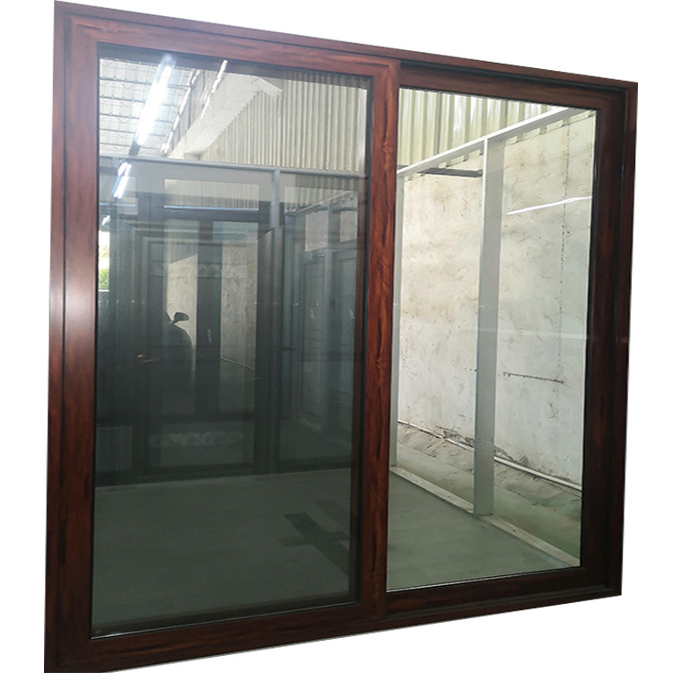 Manufacturer Customized Aluminum Alloy Window Screen Integrated Three-Rail Sliding Door House Living Room Kitchen Tempered Glass Sliding Door