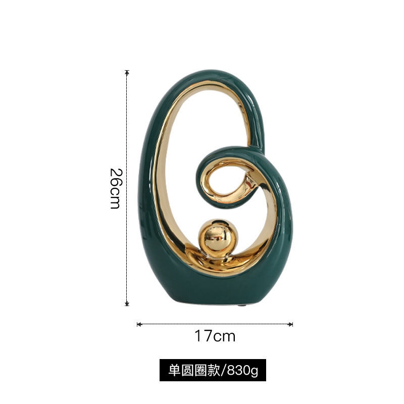 北欧轻奢风蒸蒸日上陶瓷摆件创意家居装饰品客厅电视柜酒柜玄关|undefined