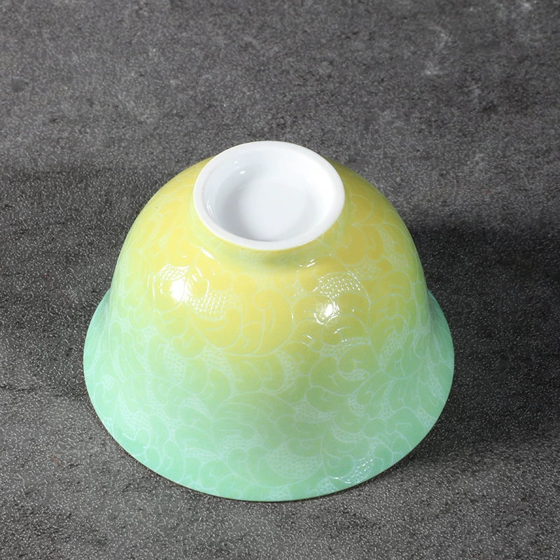Qianci Yaji Jingdezhen Ceramic Tea Cup Hand-painted Gradient Pattern Single Cup Master Cup Small Teacup Cup Wholesale