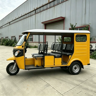 Large-space fuel-powered passenger tricycle taxi Sərnişin üçtəkərli motosikllar