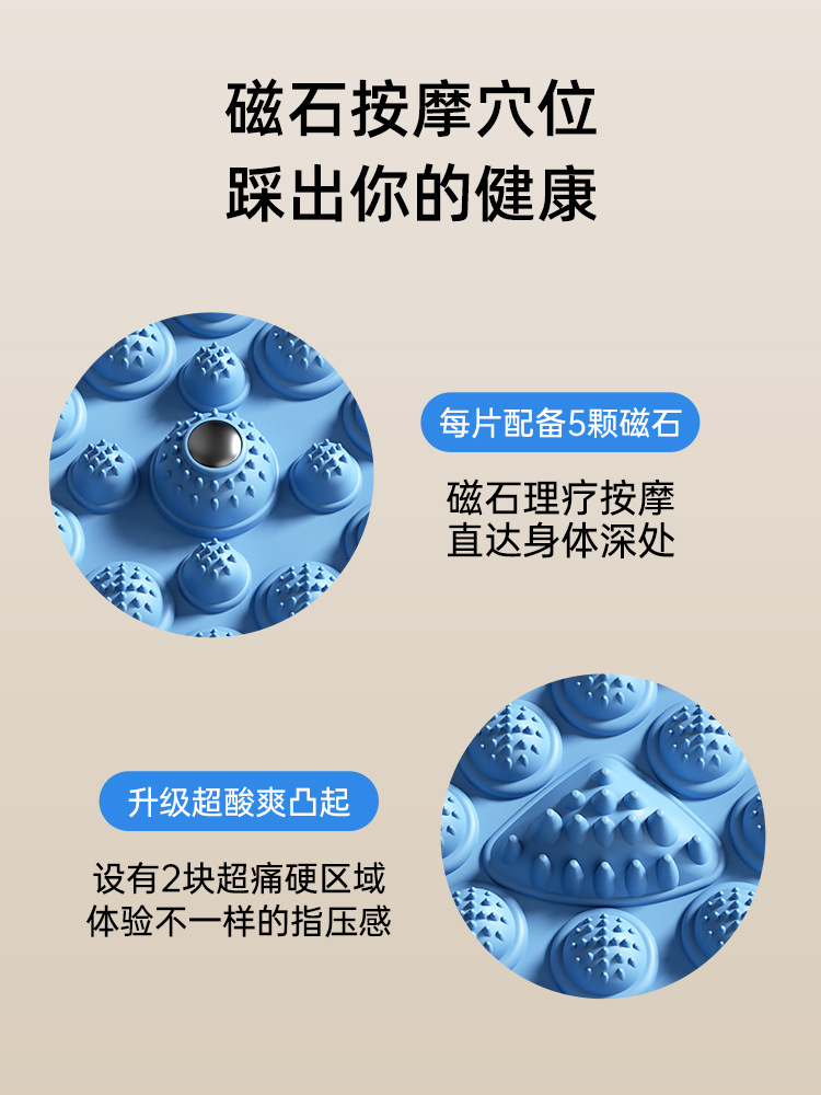 足裏マッサージマット 指圧板 大人用 足指圧板 経絡を通す 超スロージョギング 足踏み式 ソフトタイプ 原地で足裏をマッサージ