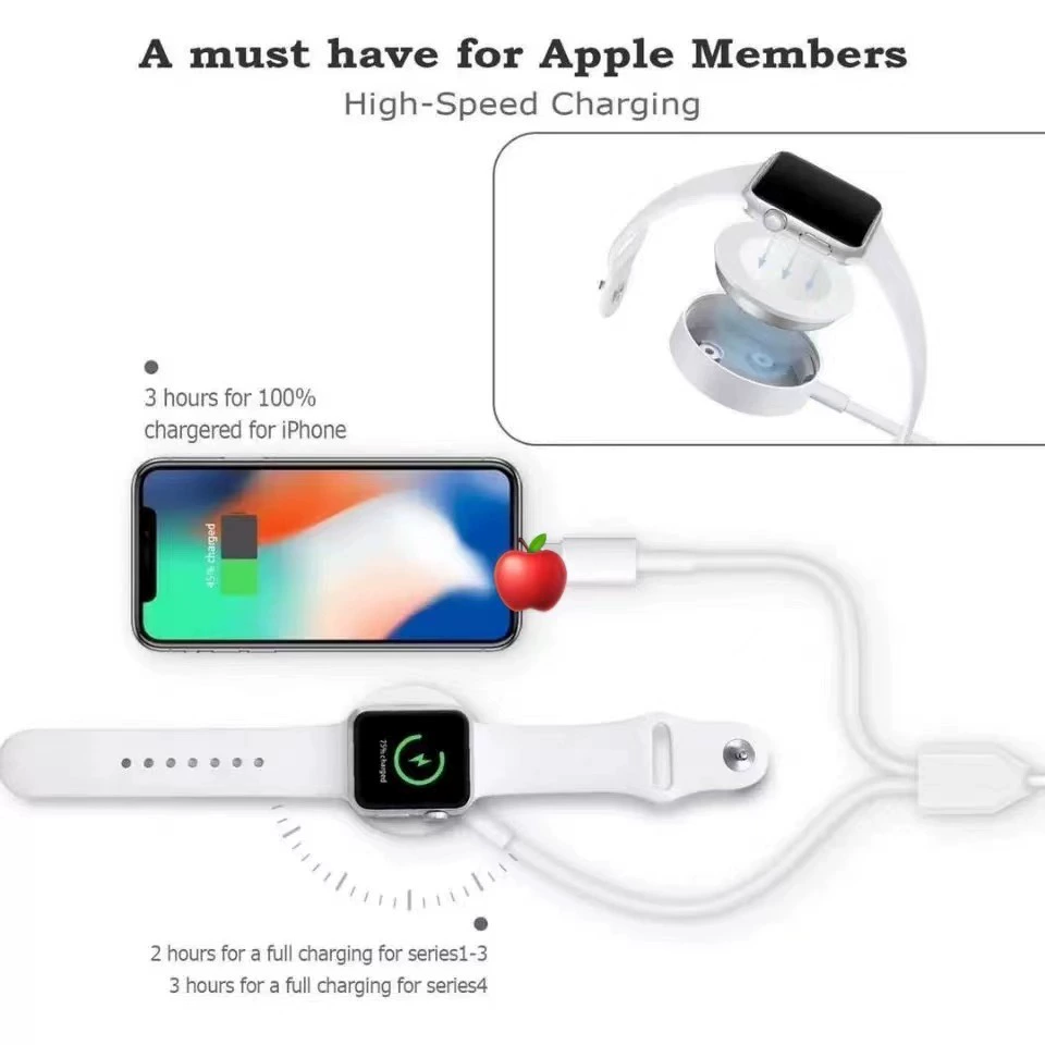 Apple Watch iWatch876532SE Age Charger Two One Typec One Drags Three Wireless Express совместимый