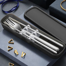 R乄T·便携餐具筷子勺子装筷子的盒子收纳上班族学生儿童外带塑料