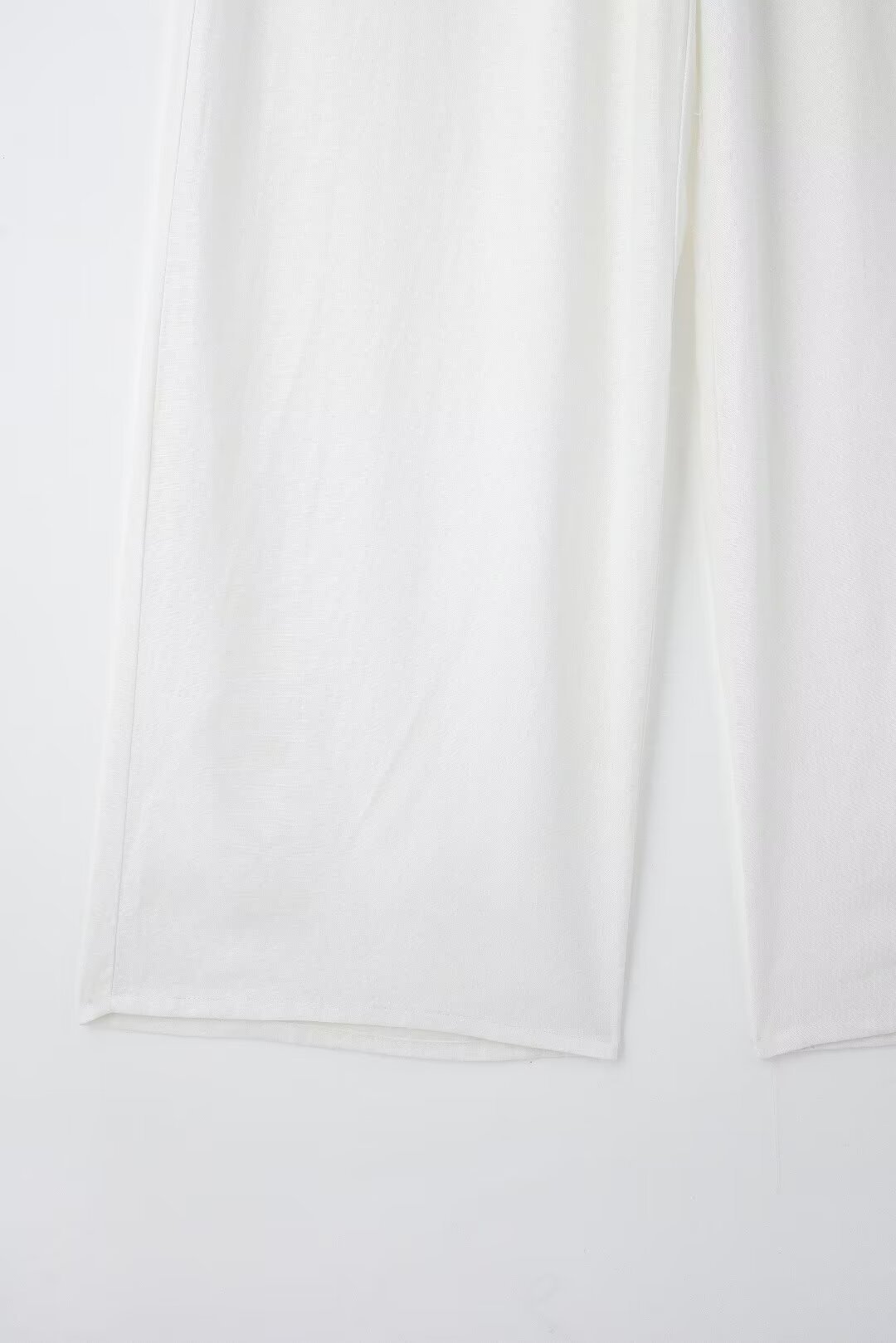 2024 Summer New Collection Women's Linen Blended Wide Leg Pants_voghion.com