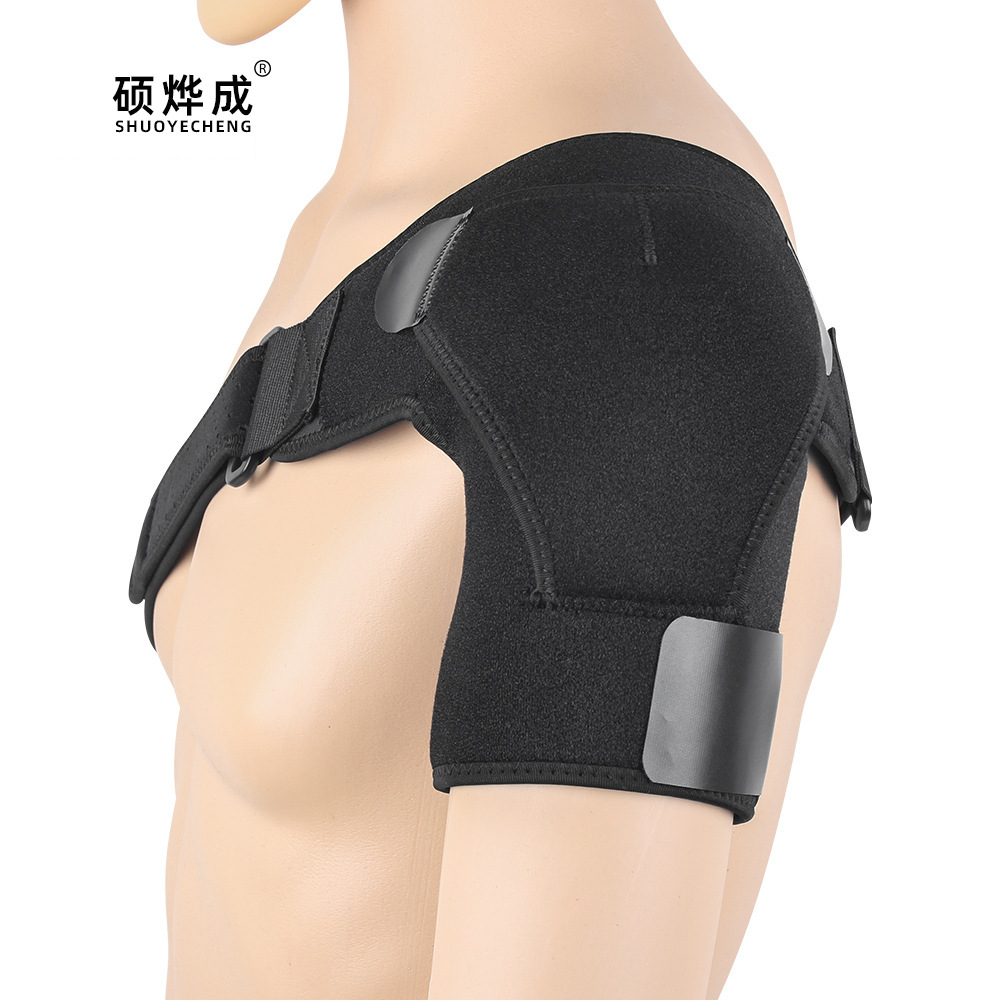 Shoulder pads, sports thickening, adjustable shoulder protection, single shoulder strain, shoulder pads, diving material straps, cross-border wholesale