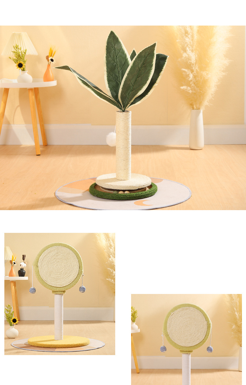 Cat scratching post for claw maintenance
