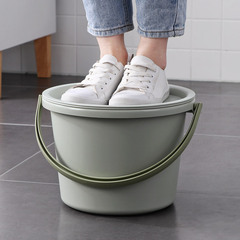 BG54批發水桶臉盆套裝學生宿舍用家用帶蓋洗衣桶住校洗漱用品三件