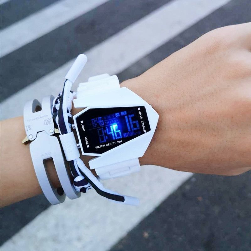 Waterproof neon electronic universal children's watch for men and…