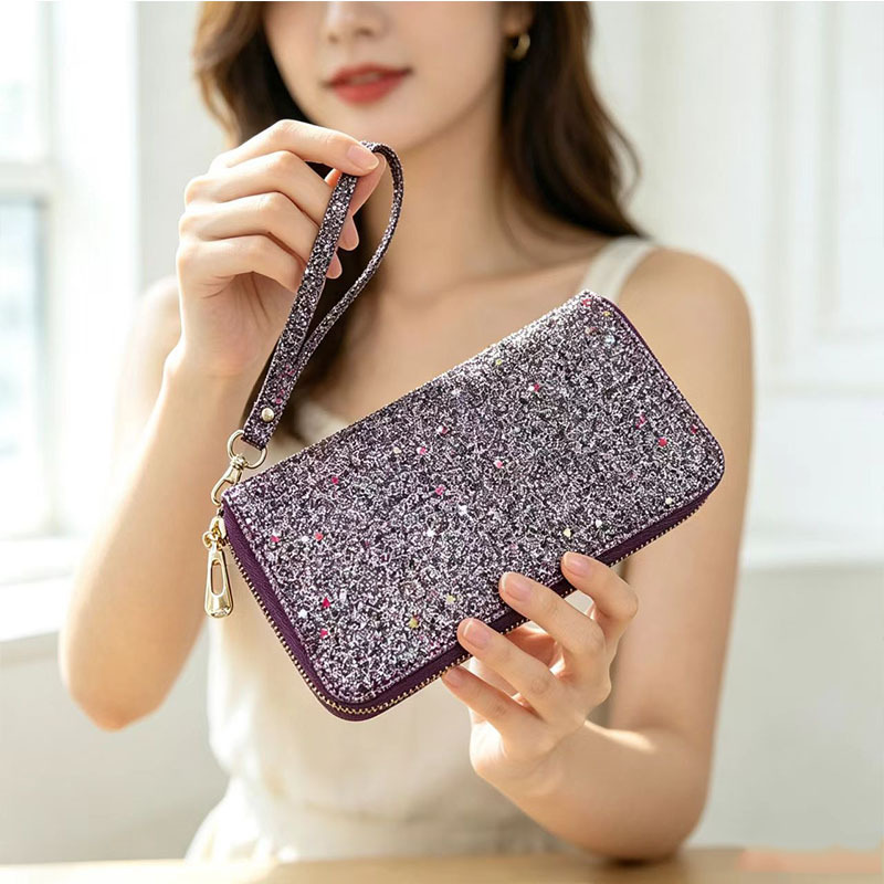 Cross-border 2024 large-capacity mid-length ladies wallet Korean multi-functional storage family passbook and passbook wholesale