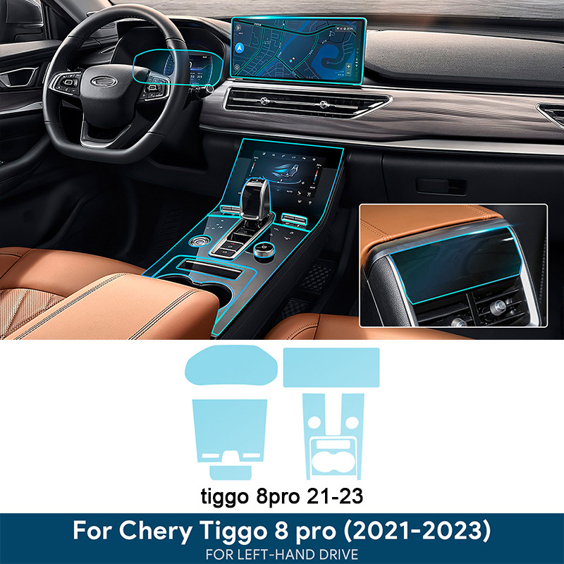Cross-Border Supply of Chery Tiggo 8Pro Tpu Interior Stickers Center Console Gear Touch Screen Dashboard Door Panel Film