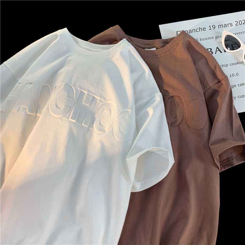 Camiseta americana de manga corta para hombre, 100 % algodón, 240 g, pesada. Moda urbana de verano 2023. Ropa oversize.