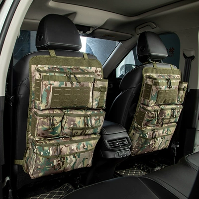 Car Trunk Storage Bag, Off-Road Vehicle Seat Back Storage Rack, Car Accessories, Multi-Functional Hanging Storage Bag (Car storage bag/box) - camouflage