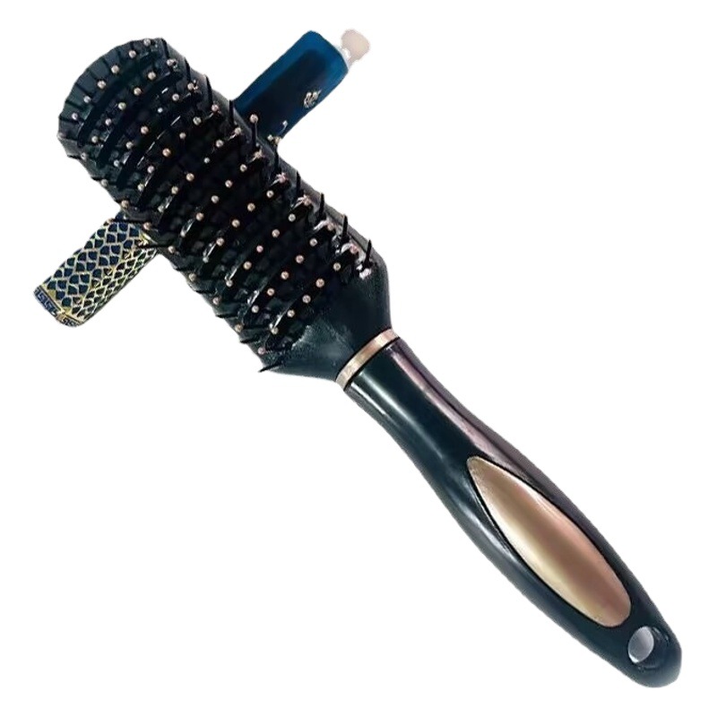 Nueva bolsa de aire cojín de aire peine hebilla interior forma curling peine peluquería cilindro rodillo peine plástico peine plana al por mayor