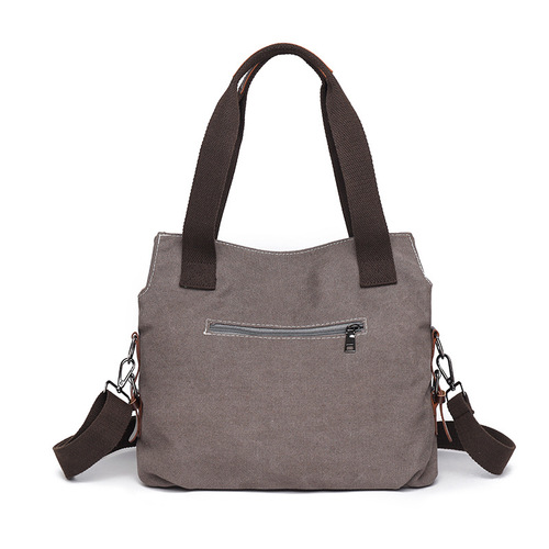 Canvas women's bag new fashion simple retro ladies shoulder bag casual large capacity travel crossbody bag handbag