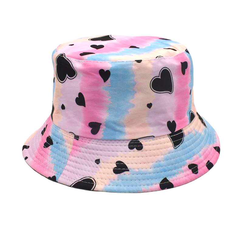 Unisex Simple Style Heart Shape Handmade Wide Eaves Bucket Hat display picture 5