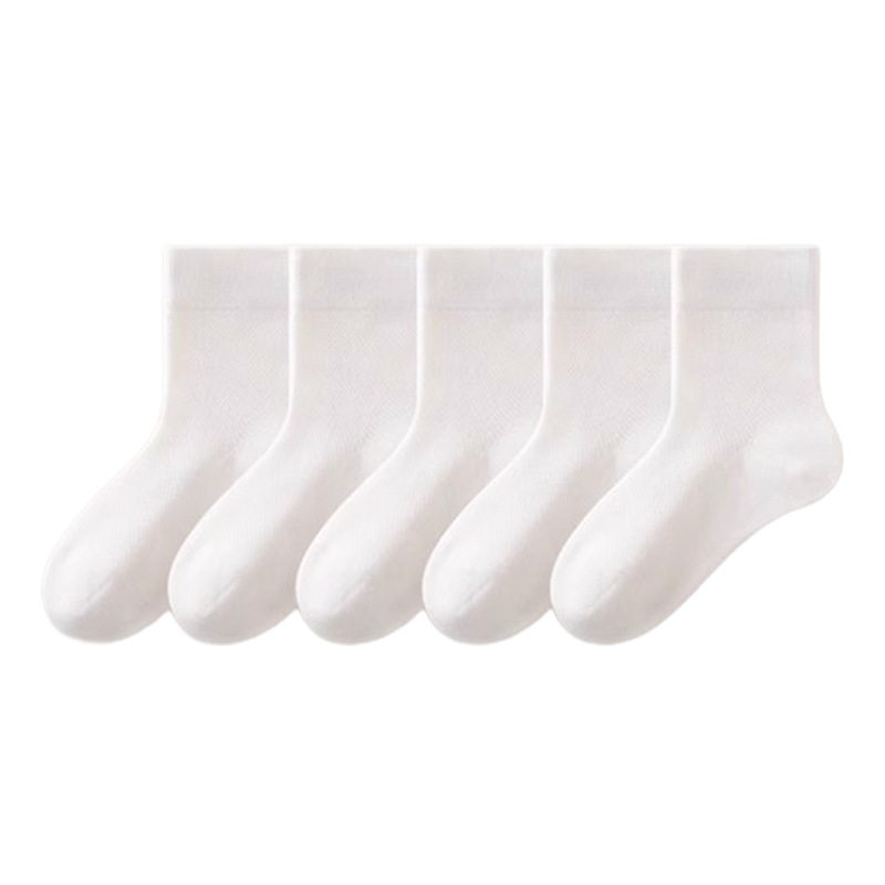 Calcetines de Malla de Tubo Medio para Niños de Fibra de Poliéster Transpirables para Verano