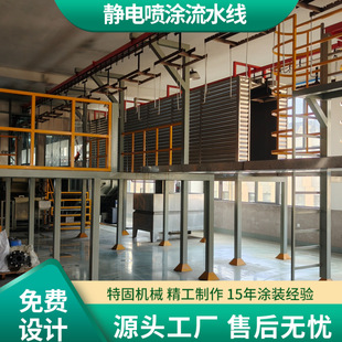 Electrostatic plastic spraying line company powder spraying production equipment aluminum plastic spraying equipment