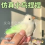 仿真慢回弹珍珠鸟鹦鹉玩具