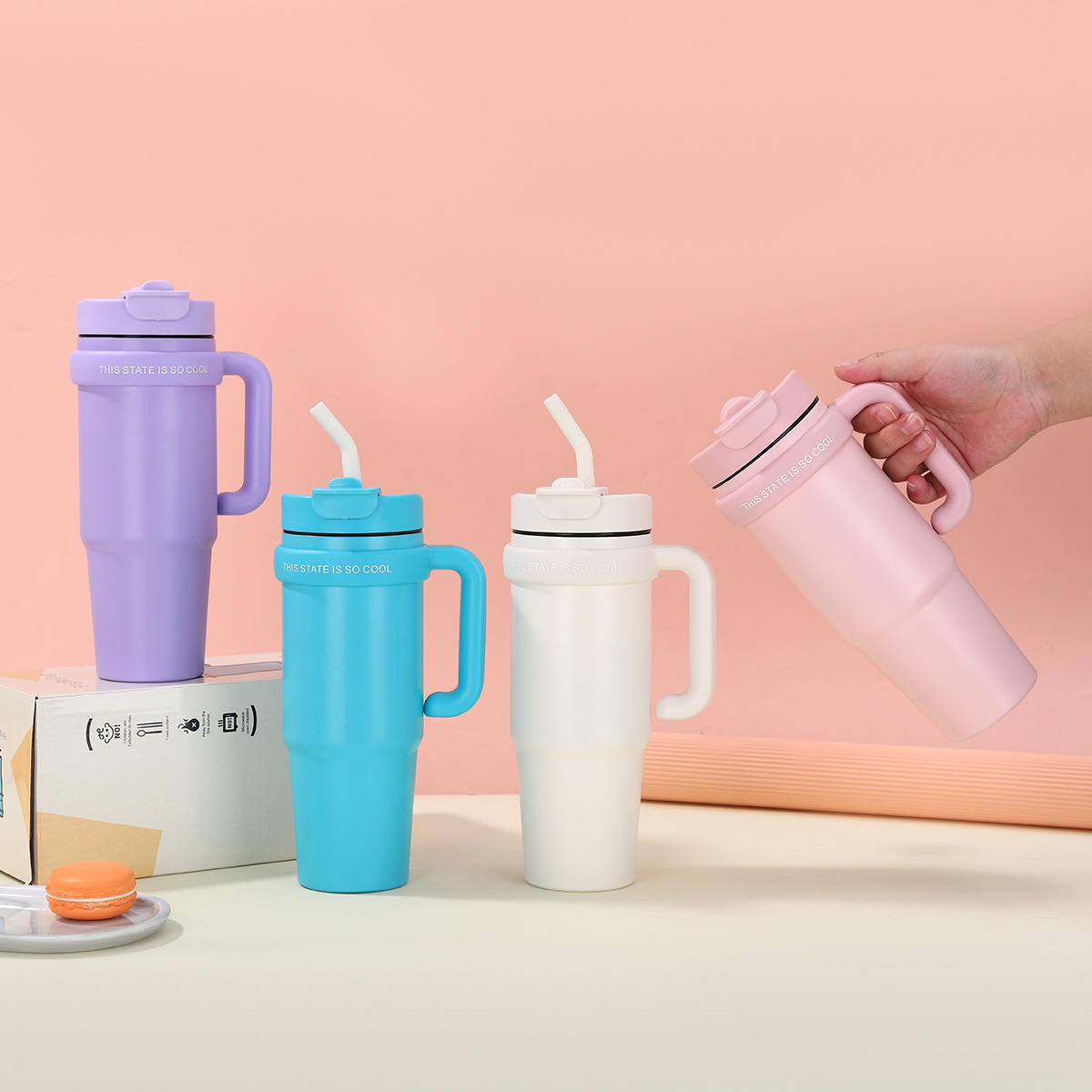 Nuevo Big Mac Ice Ba Cup nuevo 30oz 3 generación mango taza de agua portátil taza