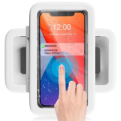 浴室用防水携帯電話ホルダー 480 ° 回転キッチン壁掛けパンチフリー携帯電話ボックス収納滑り止め