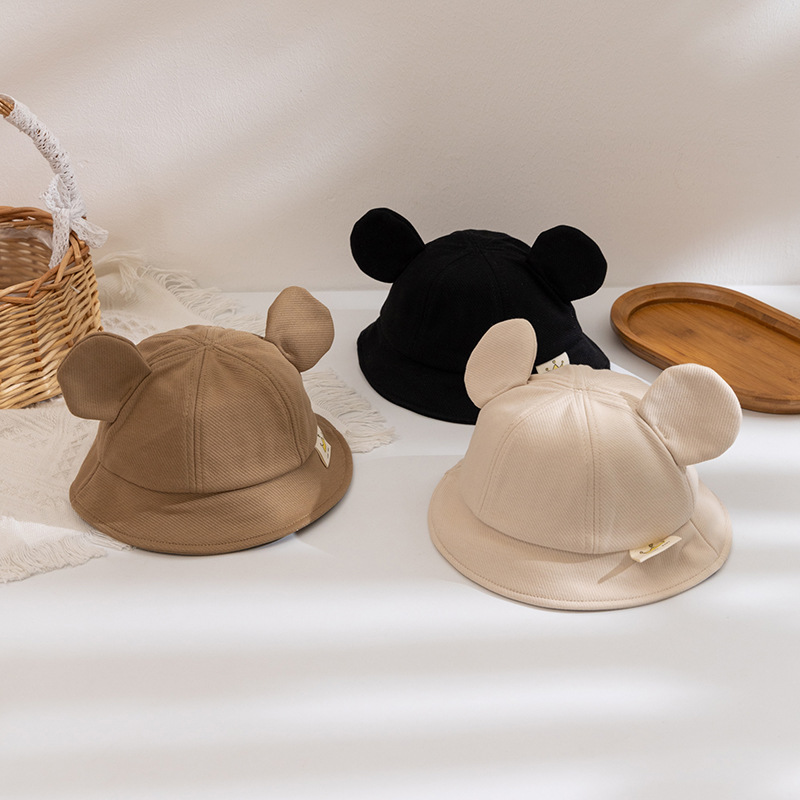 Children Unisex Cute Simple Style Bear Bucket Hat display picture 3