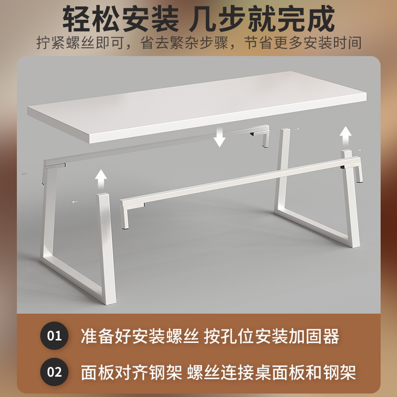 Escritorio de tablero de agujeros para estudiantes, estudio en casa, dormitorio, trabajo, escritorio para computadora, escritorio rectangular, escritorio para estantería