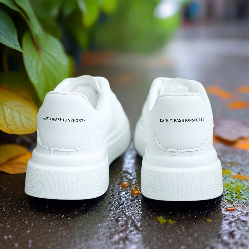 Trendy Brand Simple White Men's Shoes Trendy Thick Bottom Couple's Lightweight White Shoes Sports Casual Board Shoes Trendy Shoes Trendy Brand Simple White Men's Shoes Trendy Thick Bottom Couple's Lightweight White Shoes Sports Casual Board Shoes Trendy Shoes