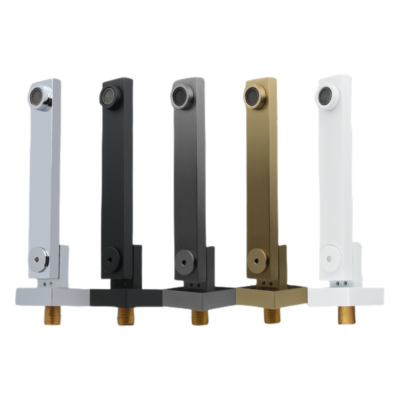 Latón oscilación boquilla de salida incrustado en la pared bañera cuenca giratoria de agua fría y caliente grifo de la ducha boquilla de salida Accesorios