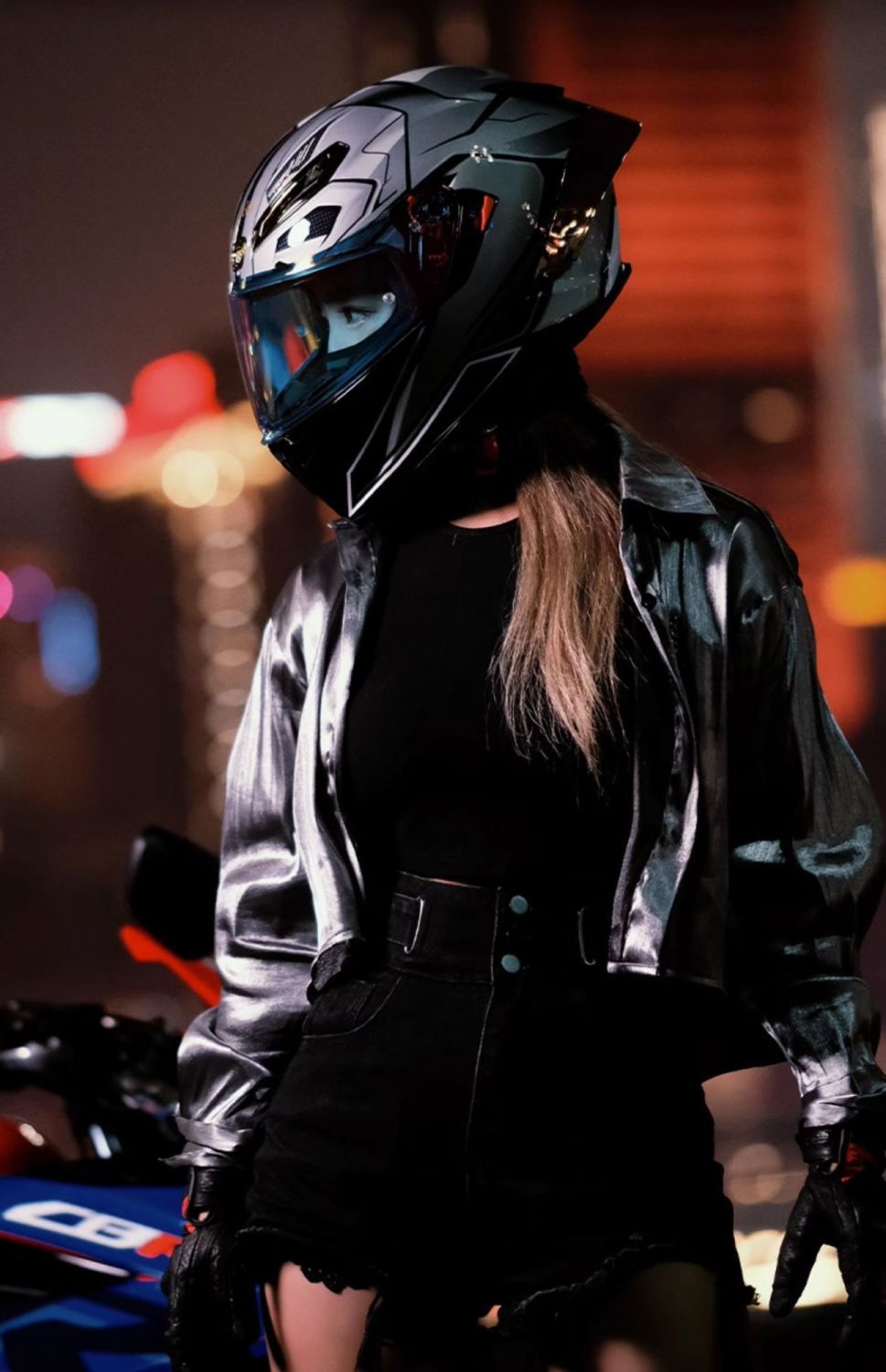 Motorcycle Full Helmet 3C Certified Carbon Fiber Riding Helmet