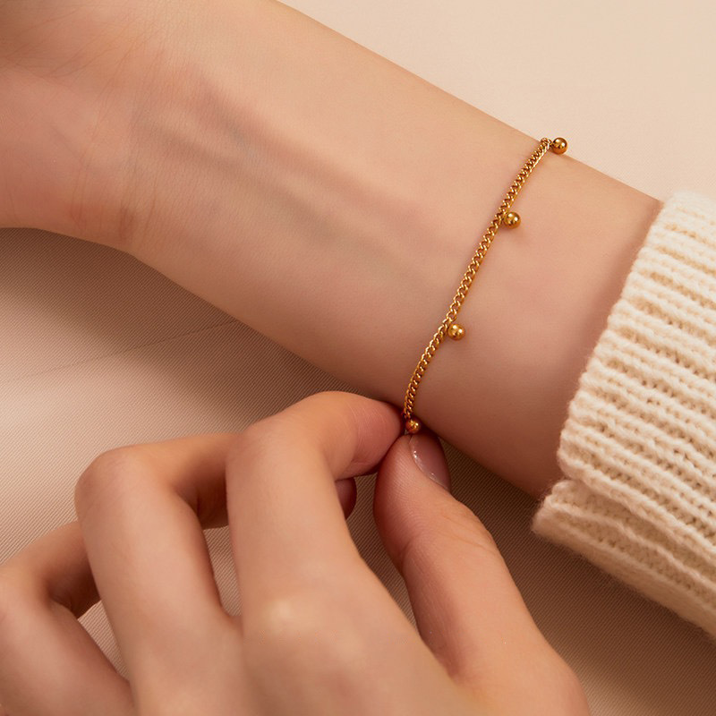 Brand universal bracelet stainless steel, chain, jewelry, European style, simple and elegant design, high-quality style, does not fade 2