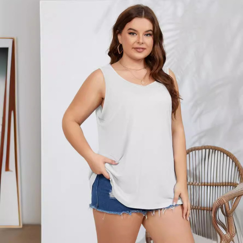 Amazon Plus Size Women's Breathable Stretch Exercise Tank Top with Sexy Bodice Running Top for Women