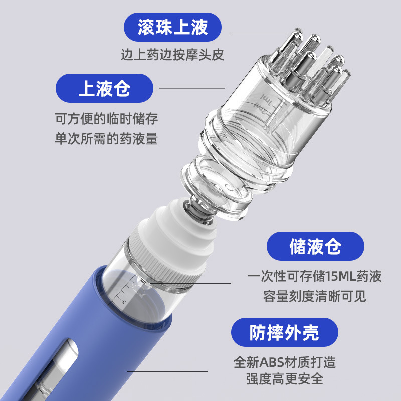 頭皮上薬ミノキシジル上薬器頭部マッサージ頭皮看護可視導液櫛美容マッサージ|undefined