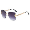Advanced sunglasses, gradient, light luxury style, high-quality style, internet celebrity