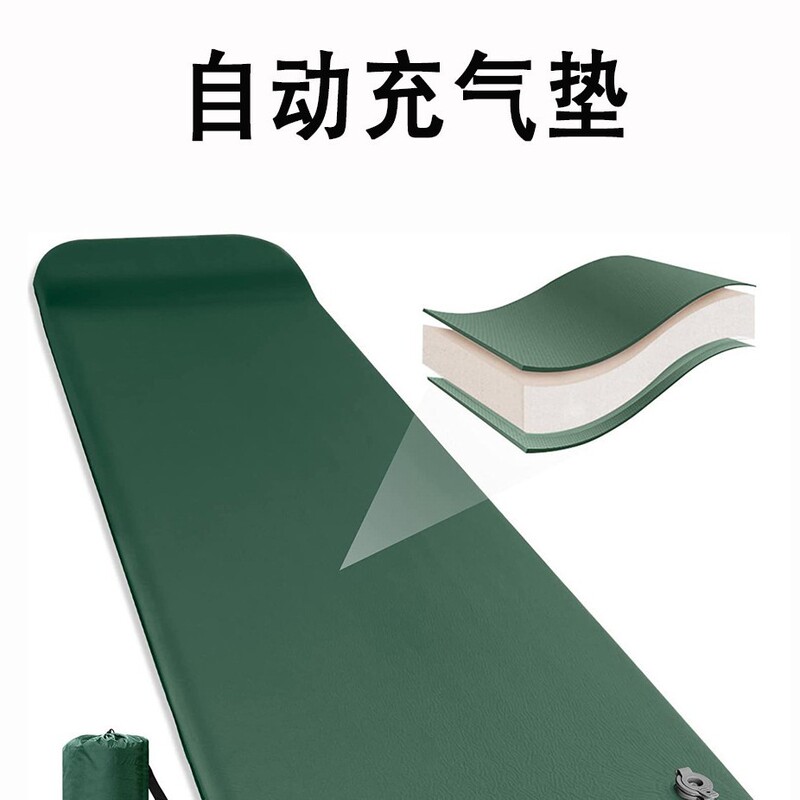 Factory Direct Sales Camping Self-Inflating High-Rebound Sponge Mat Portable Camping Moisture-Proof Mat Factory Direct Sales Camping Self-Inflating High-Rebound Sponge Mat Portable Camping Moisture-Proof Mat