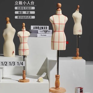 1/2 DIY small man stand for teaching special pin-inserting clothing design female model stand