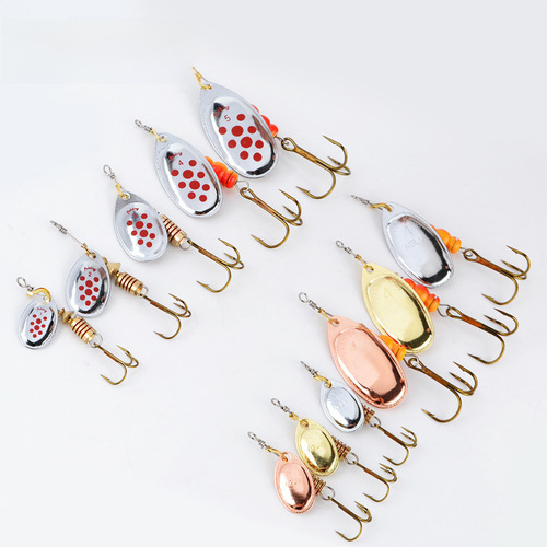 FISHKING Rotating Flash Blade Composite Spinnerbait Artificial Lure Three-Prong Hook Fishing Bait Cross-Border