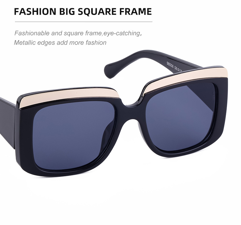 Box Sonnenbrille Für Damen Und Herren Mit Großem Rahmen_voghion.com