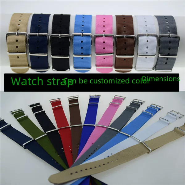 Monochrome canvas foreign trade hot nylon strap versatile casual simple fashion factory direct wholesale