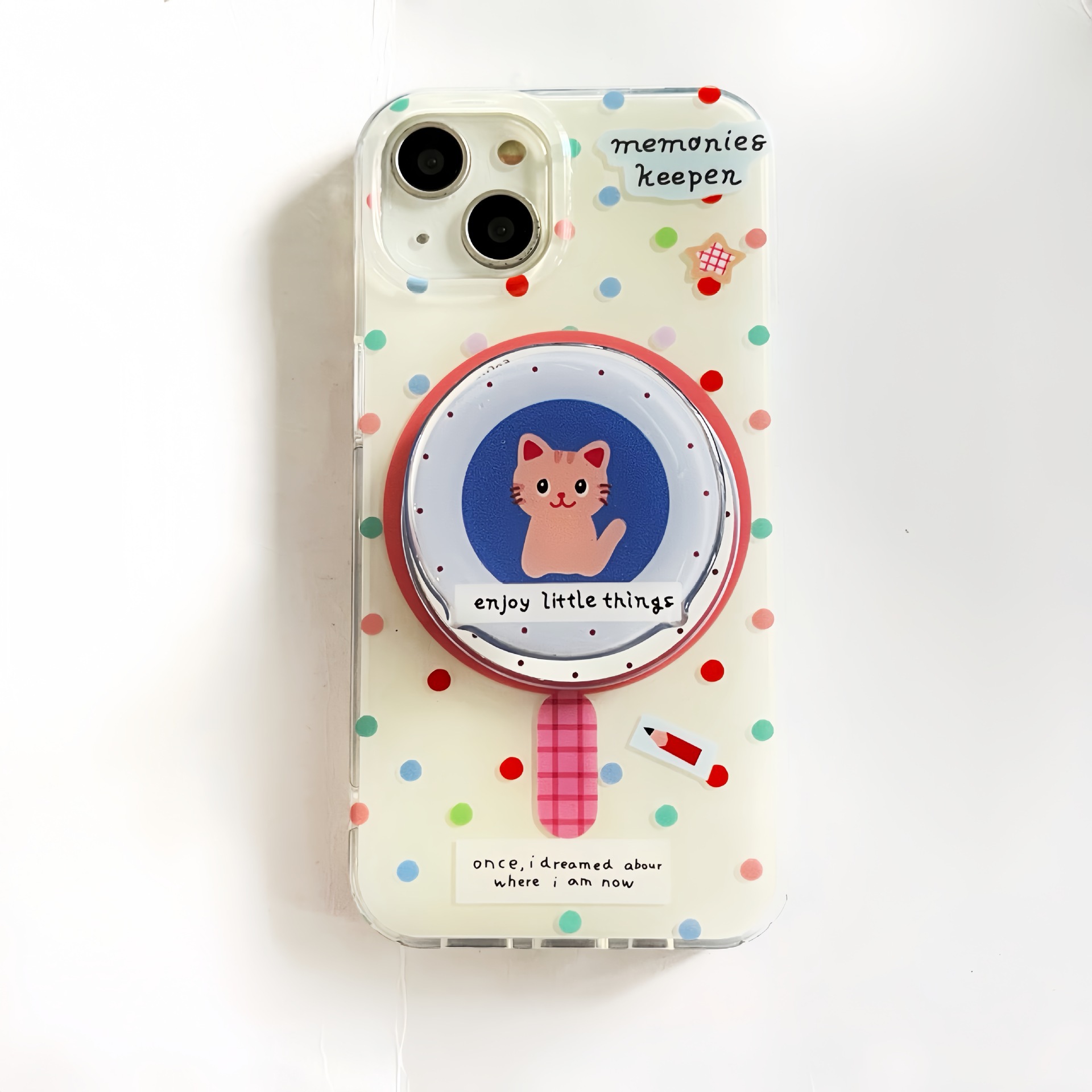 Ins color lunares atracción magnética gato para iPhone14/15ProMax funda para teléfono 12 Apple 13 hembra 14 duro