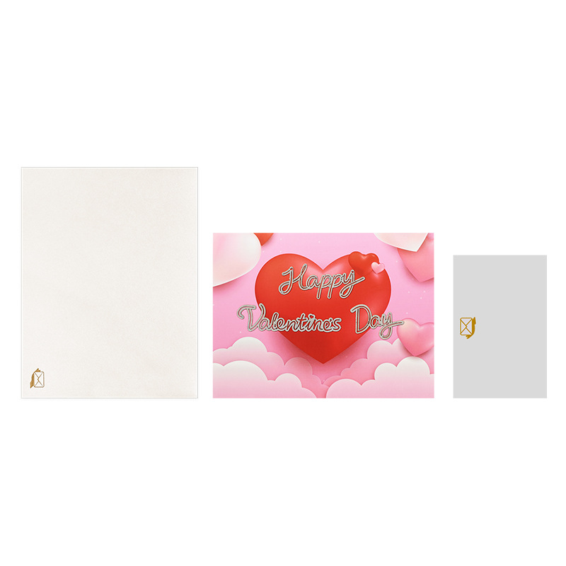Valentine's Day Sweet Letter Heart Shape Paper Party Date Festival Card display picture 4