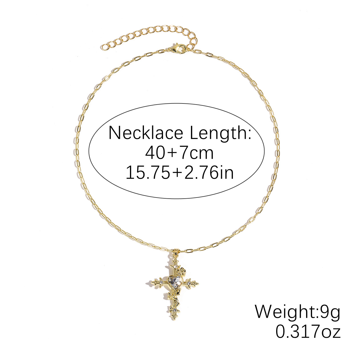 N2603-5 love flower cross