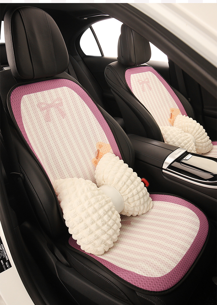 26 Types of Car Seat Cushions, Suitable for All Seasons, High-End Feel, Purple Semi-Covered Seat Cushion Covers for Women, Small Car Suv Seat Covers