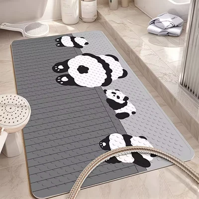 Avtomobil döşəmə paspasları — Printed Bathroom Non-Slip Mat - hanhan-climbing-the-wall-no-17-3665cm-official-authentic-product