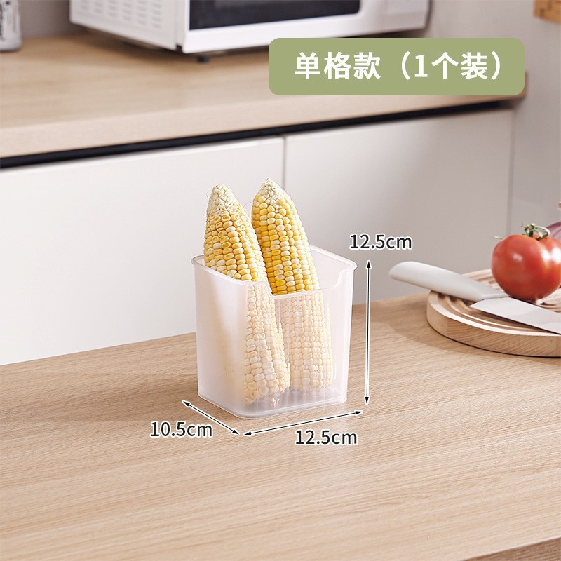 Caja de almacenamiento de refrigerador transparente