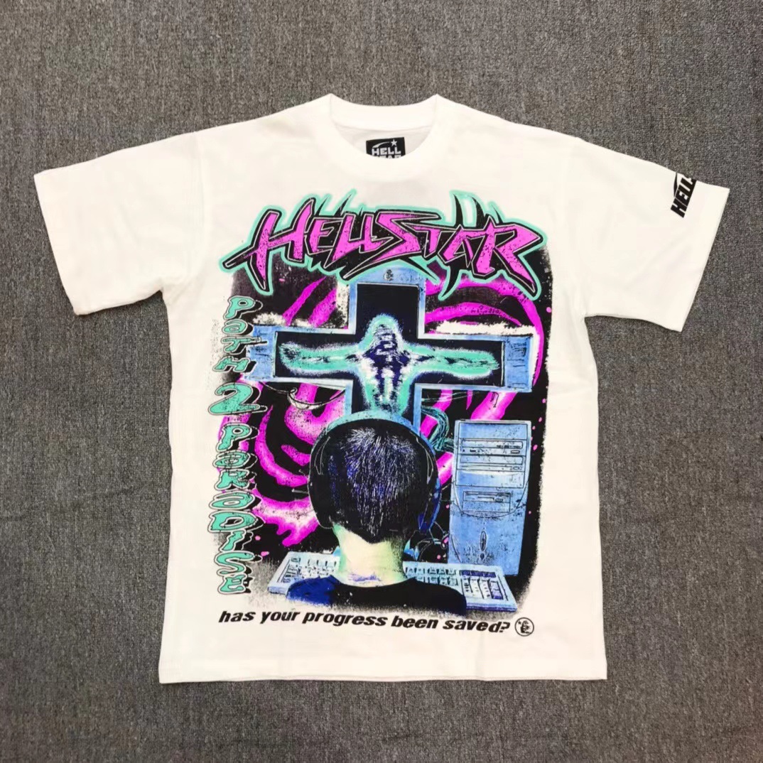 Hellstar T-shirt Path 2 Paradise White